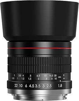 EF 85mm f1.8 Portrait Lens - MF for Canon EOS Rebel T8i/T7i/T7/T6i/T5/T3i/T3/T2i/XSi/XS/SL3/SL2/T100/90D/80D/70D/50D/5D Mark IV/6D II/7D II/1D X III II-Manual Focus DSLR Cameras Lenses(EF/EF-S Mount)