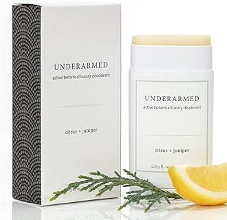Natural Deodorant Aluminium-Free (That Works) Citrus/Juniper - Stay Fresh All Day - Underarmed for Women & Men - Organic, Healthy, Safe, Non Toxic - Phthalate, Paraben, Gluten & Cruelty Free