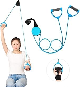 Fanwer Shoulder Pulley for Physical Therapy,Over The Door Pulley Rehab Exerciser for Rotator Cuff Recovery,Facilitate Recovery from Surgery