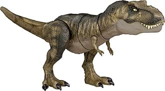 Mattel Jurassic World Dominion Dinosaur T Rex Toy, Thrash ‘N Devour Tyrannosaurus Rex Action Figure with Sound and Motion, HDY56