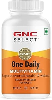 One Daily Veg Multivitamins |Unisex | 30 Tablets| Supports Overall Health & Wellness | With Zinc, Copper | Vitamin B12, A, C & D3| Imported| Formulated In USA