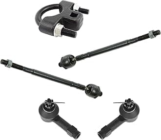 TRQ Front Inner and Outer Tie Rod Set Compatible with 2002-2007 Mitsubishi Lancer