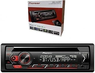 Pioneer DEH-S420BT Radio Car CD MP3 USB Aux FM AM Bluetooth Head Unit iPhone Android (DEH-S420BT) (Renewed)
