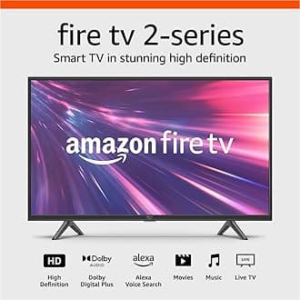Amazon Fire TV 32" 2-Series, HD smart TV with Fire TV Alexa Voice Remote, stream live TV without cable