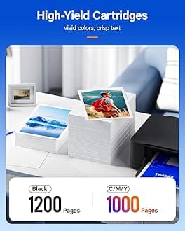 910XL Ink Cartridge High-Yield 4-Pack Replacement for HP Ink 910 910XL Compatible with HP OfficeJet Pro 8020 8024 8025 8028 8030 8035 8010 8012 8015 8018 8022 Printers Black and Color Combo Pack