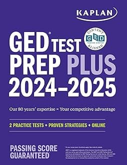 GED Test Prep Plus 2024-2025: Includes a Diagnostic Pretest, 2 Full Length Practice Tests, 1000+ Practice Questions, and 60+ Online Videos