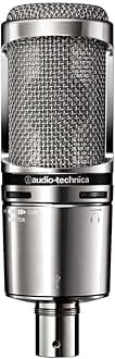 Audio-Technica AT2020USB+V Cardioid Condenser Studio Microphone (NA, Silver)
