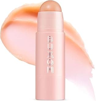 BUXOM Power-Full Plumping Lip Balm, Tinted Lip Balm Plumper, Enhancing Lip Moisturizer, Hydrating & Smoothing Peptide Lip Treatment, Cruelty-Free