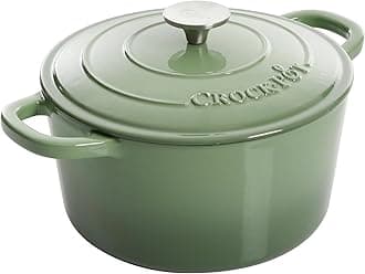 Artisan Round Enameled Cast Iron Dutch Oven, 5-Quart, Pistachio Green