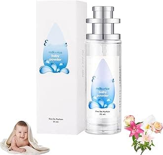 Elyven Baby Powder Perfume, Baby-Soft Perfume Spray, Elyven Fresh Scent Perfumes Fragrance Body, Long-lasting Moisture & Fragrance, Floral & Creamy Aroma for Women & Men (milk rice)