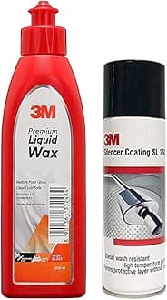 - Silencer Coating Spray for Car and Bikes 250 Ml(Silver) & Auto Specialty Liquid Wax (200Ml) | Restores Gloss On Car Paint | Water Repellent and Uv Protection