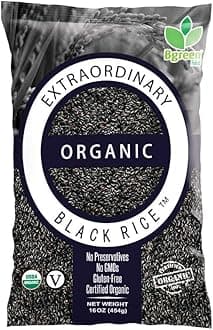 Big Green Organic Food - Extraordinary Black Rice, Gluten-Free, Non-GMO, Vegan, Kosher