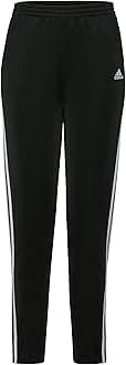 adidas Girls Size Warm Up Tricot Pants, Black, M+ (10/12 Plus)