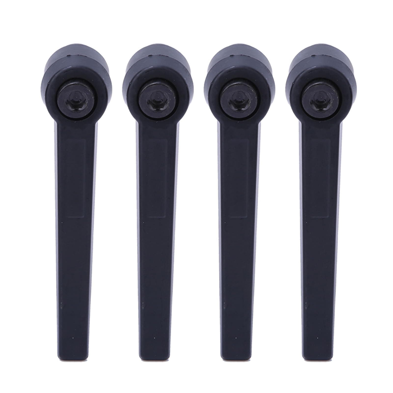 Handle Clamping Lever, 4PCS M12 Metal Machine Knobs Adjustable Female Thread Stud Push Button Ratchet Fixing Handle(M10 Handle Length:80)