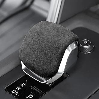 New Interior Trim Center Gear Shift Knob Cover Accessories for Land Rover Discovery Range Rover Sport Velar 2022 2023 2024 2025 2026 (Suede Black)