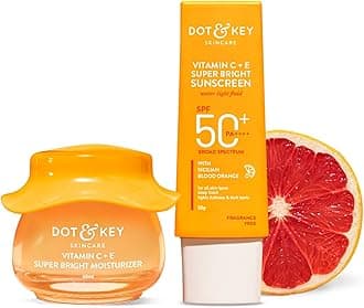 Vitamin C Daily Glow Essentials Skin Care Combo (Vitamin C Sunscreen SPF 50 PA+++ 50gm & Vitamin C Moisturizer 60gm)|For Glowing Skin|For Women & Men, For all skin type