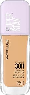 New York, Super Stay Lumi-Matte Liquid Foundation, 30hr Longwear formula, Light as Air, Waterproof, Sweatproof, Luminous Matte Finish - 250