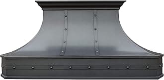 Island Mount Copper Range Hood, Hand-Crafted Copper Range Hood with High Airflow Centrifugal Blower, Includes SUS 304 Liner and Baffle Filter, High CFM Vent Motor, H3STRSOI3627