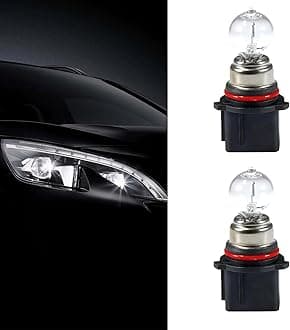 2 PCS Automotive Halogen Fog Light Bulb, PSX26W Glass Steering Brake Light, Automotive Lighting Replacement Modification Accessory, Universal for Most Cars (White)