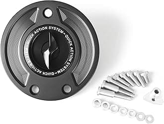 VITINO Gas Cap Quick Action Fuel Tank Cap Lightning Key CNC Motorcycle Accessories Fit For BMW F800GS RNINET S1000RR M1000R (Black)