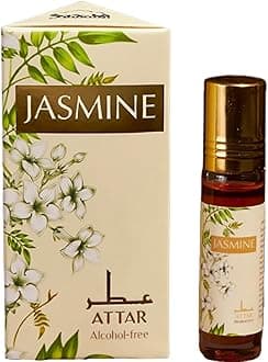 Jasmine Attar Oil by Dukhni | Arabic perfume oils for men and women | 100% pure ittar roll on, oud oil, woody oudh perfume | Eid, Ramadan, Umrah Gifts & Vegan Islamic Fragrances