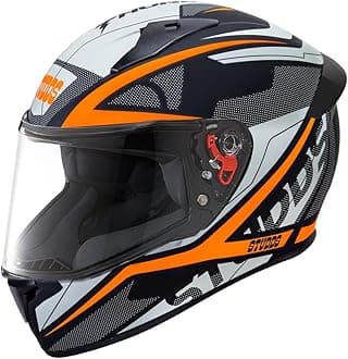 Thunder Full Face Helmet D4 with Clear Visor (Matt Black N10, XL)