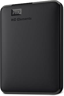 2TB Elements Portable External Hard Drive USB 3.0 for PC - Black - WDBU6Y0020BBK-WESN