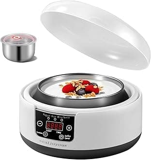 Genuine sealjoyous Yogurt Maker 1-36 hours multi-functional constant temperature yogurt machine,32-45 degrees adjustable, automatic digital LCD display 1.2 liters capacity (Standard no cup)