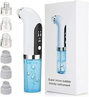 2021 Newest HICITI Hydrafacial Facial Cleasing Machine, Blackhead Vacuum Cleaner, Portable Hydra Facial Aqua Peel Machine, with 3 Suction Cups Rejuve Skin Machine