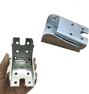 KAFENDA Folding Leg Support Bracket 90° Locking Extended self-Locking Hinge Suitable for Folding feet, Folding workbenches and Kitchen Folding Tables (2 Silver)