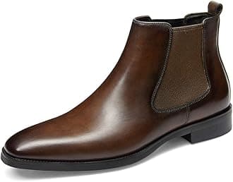 GIFENNSEMens Chelsea Boots Leather Dress Boots for Men