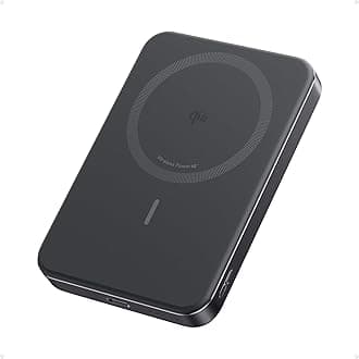 AnkerMagGo Power Bank, Ultra-Slim 10,000mAh Magnetic Battery Pack, Qi2 Certified 15W Ultra-Fast MagSafe Compatible Portable Charger, Ergonomic Design, for iPhone17/16/15/14 Series Only（Not for Pixel）ClimatePartner certified