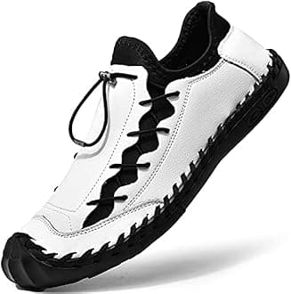 Mens Casual Shoes for Men's Leather Loafers Boat Dress Driving Men Black Brown Yellow White Big Size Wide Summer Breathable Fashion Walking Work Office Business Male Handmade