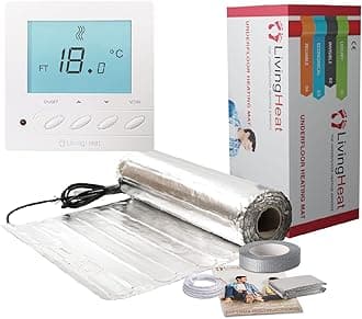 Underfloor Heating Kit for Under Laminate & Wood Floors, Electric 150w /m² with M5 Manual Thermostat, 17/m²