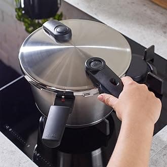 Fissler Vitaquick Premium Pressure Cooker Set, 8.5 Quart & Glass Lid