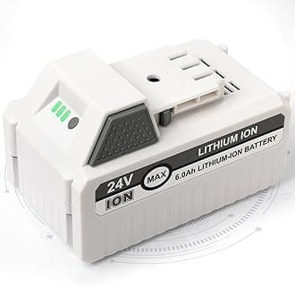 24V 6Ah Battery for VOLTASK & Snow Joe & Sun Joe 24V/48V IONMAX Tools,Compatible with Voltask 24V/48V Battery,24BAT-LTX/LTW/LTE/LT/XR EcoSharp Pro Series Lithium Ion Power Tools