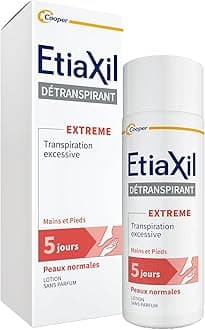 ETIAXIL Deodorant Deodorant - Treatment of Excessive Sweating - Feet and Hands - Extreme Normal Skin - 5 Day Efficacy - 100ml
