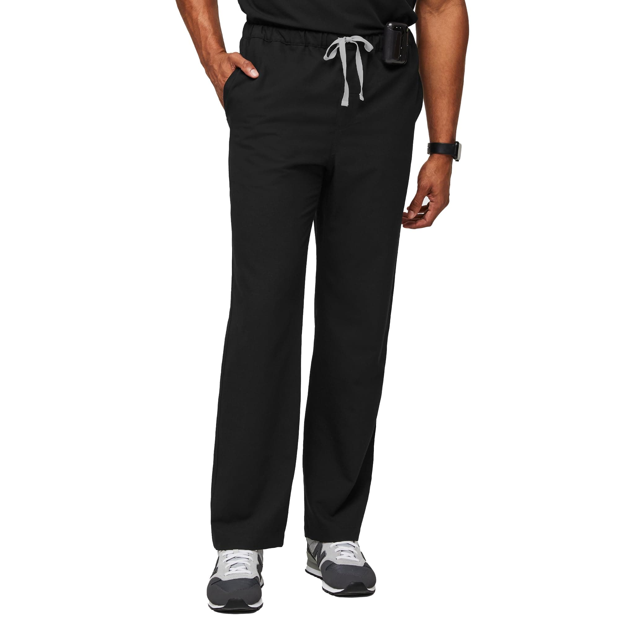 Pisco Basic Scrub Pants for Men — Structured Fit, Straight Leg, 4 Pockets, Anti-Wrinkle