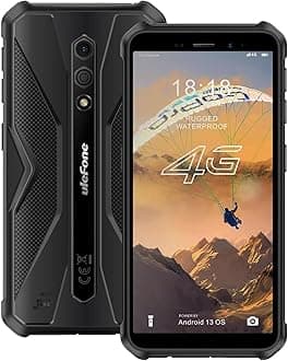 Ulefone Armor X12 Rugged Smartphone Android 13, Max 6GB RAM 32GB/256GB ROM, 13MP Underwater Camera, 3-Card-Slot, 4G Mobile Phone, UK Phone, Black