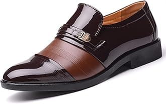 EDITCOZYMen's Loafers Moccasins Formal Leather Dress Shoes Oxfords Slip On Driving Business Shoes