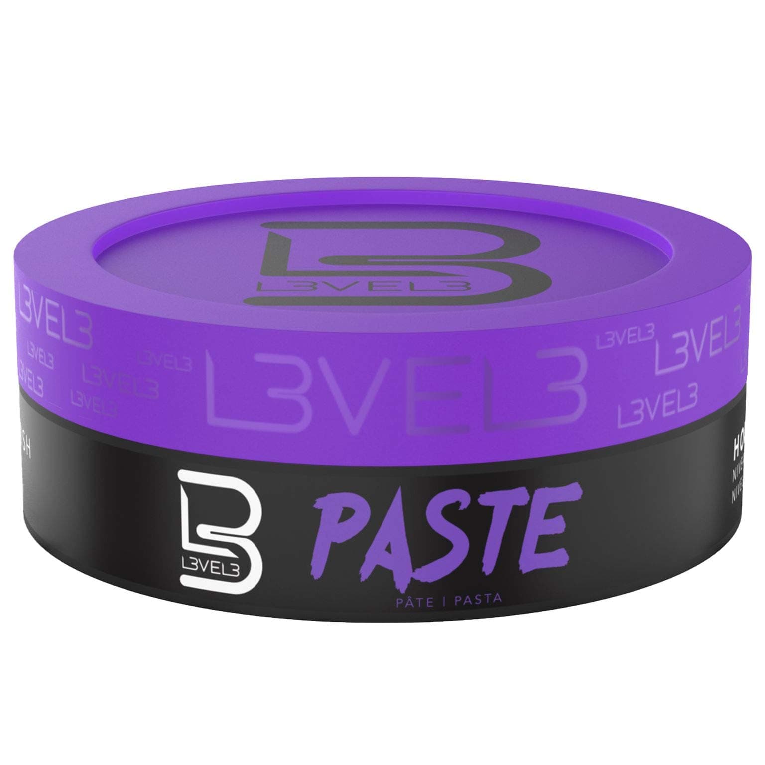 Level 3 Paste - Long-Lasting Hold - Improves Strength and Volume of Hair - Protects Against Hair Damage - Level Three Men Styling Product (150 ML, Paste)