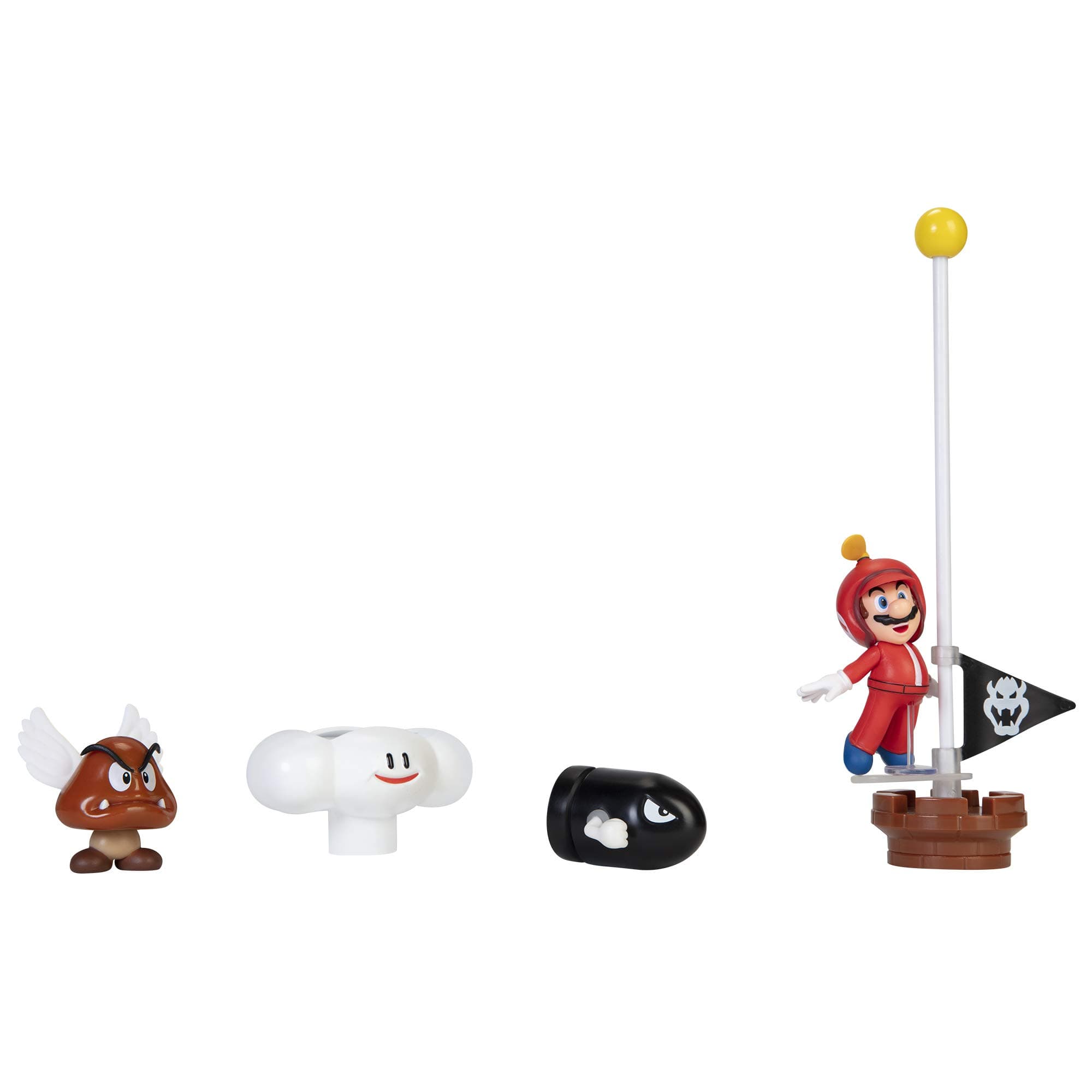 Cloud World Diorama Set with 2.5" Propeller Mario Action Figure