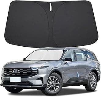Windshield Sun Shade for Ford Edge 2015-2024 Front Window Sun Visor Protector for Ford Edge Accessories Foldable Sunshade Blocks UV Rays Keeps Your Car Cooler