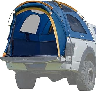 Quictent Pickup Truck Tent for 5.5-5.8'/6.0-6.3'/6.4-6.7'/8.0-8.2'/5.0-5.2' Bed, Waterproof PU2000mm 2-Person Sleeping Capacity Truck Bed Tent with Removable Awning, Rainfly ＆ Storage Bag Included