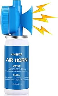 Air Horn Bear Horn: Air Horns For Safety Boat Horn For Self Defense - 115dB Heard Up to 0.5-Miles Away (1 Pack)