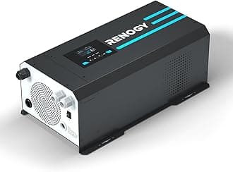 3000W Pure Sine Wave Inverter Charger with LCD Display and Remote Control, 9000W Peak, 12V 230V Power and Charge, for Off-grid, RV, Truck, Boat, Camping, and Home