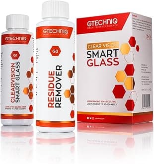 Gtechniq - G1 ClearVision Smart Glass - Improve Wet Weather Visibility; Durable Hydrophobic Coating; Chemically Bonds to Glass; Lasts 1 to 2 Years; More Easily Remove Contaminates (15 milliliters)