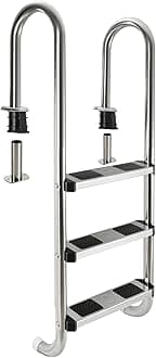 Arebos Pool Ladder | 3 or 4 steps | Anti-slip Surfaces on the Steps | 3 steps