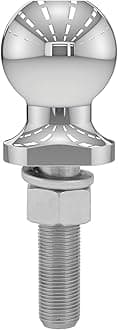 CURT 40019 Chrome Trailer Hitch Ball, 3,500 lbs, 2-Inch Diameter, 3/4 x 3-Inch Shank