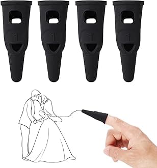 Lyreh 4pcs Silicone Finger Stylus Pen for Touchscreen, 2.05x0.83in Touchscreen Pens High Sensitivity & Precision Stylists Pens for iPad/iPhone/Android, Compatible with All Touch Screens